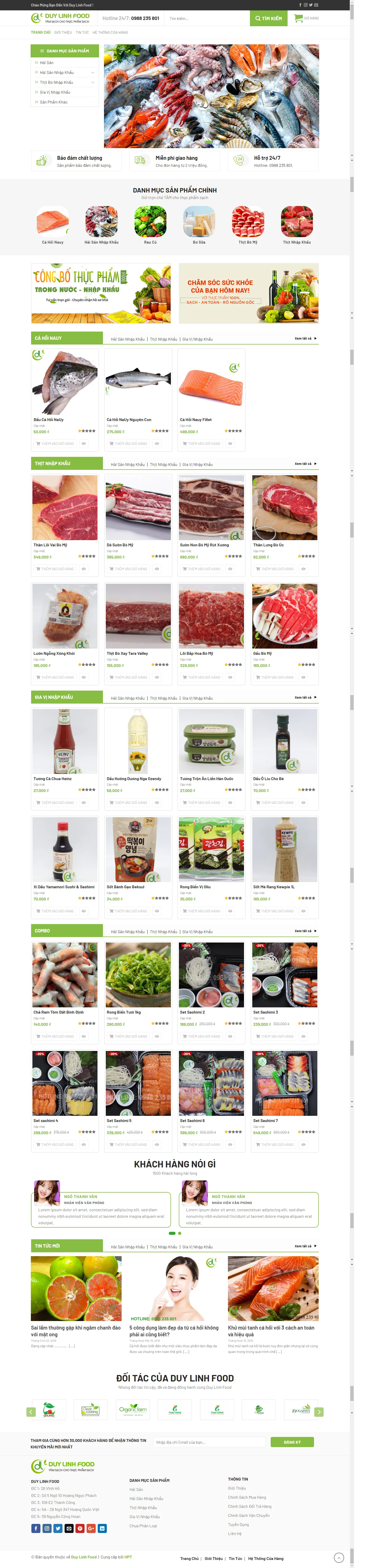 Thiết kế web Duy Linh Food