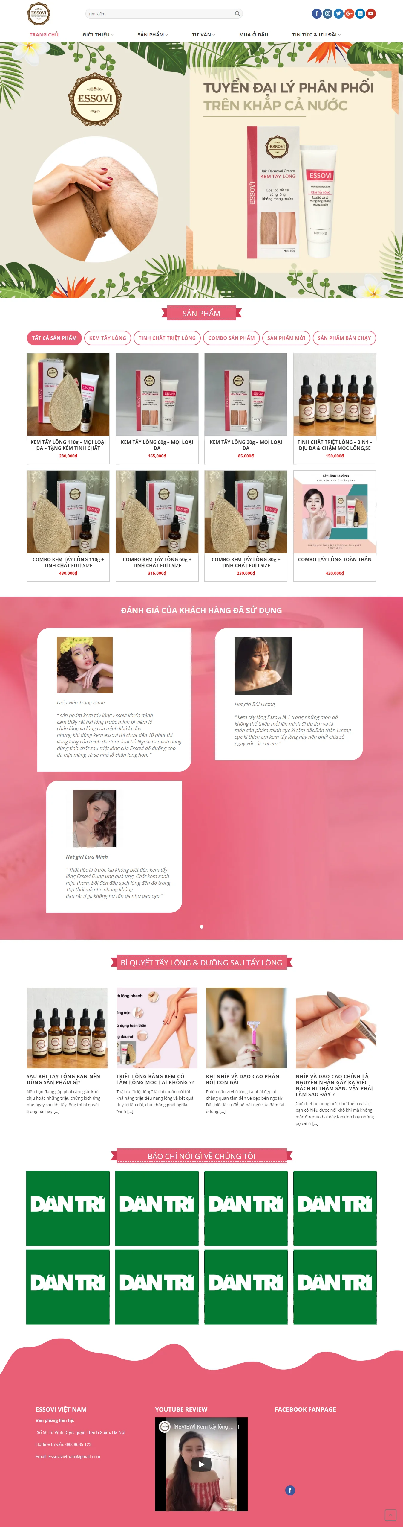 Thiết kế web Essovi