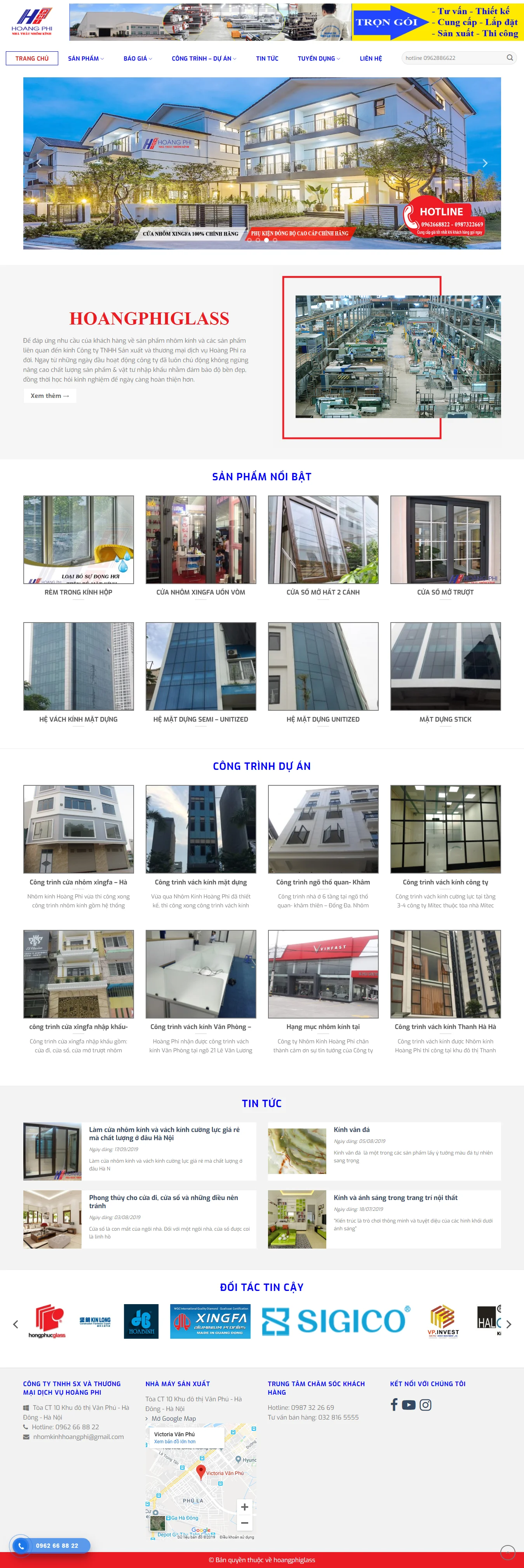 Thiết kế web Hoàng Phi Glass