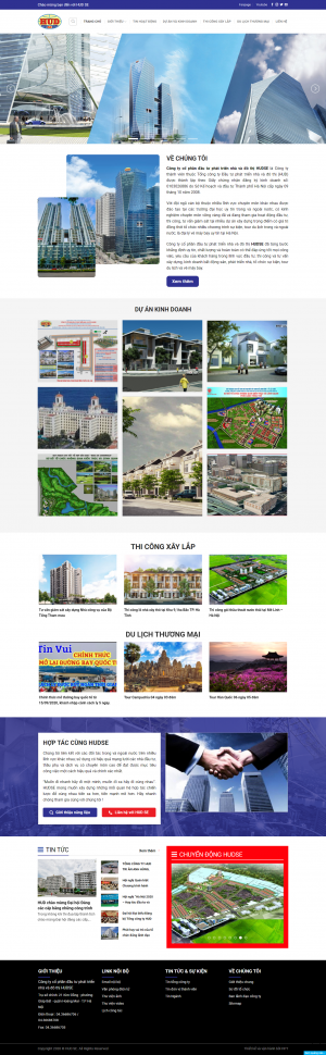 Web thi công lắp đặt