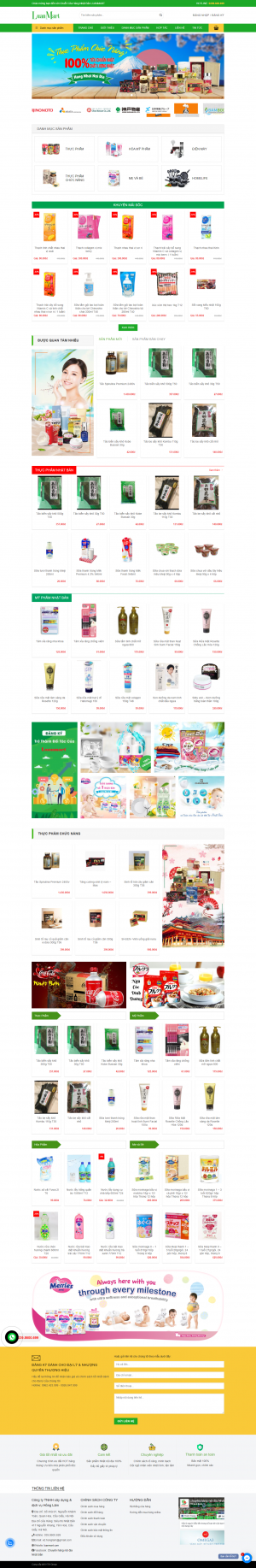 Web siêu thị - đồ Nhật Bản