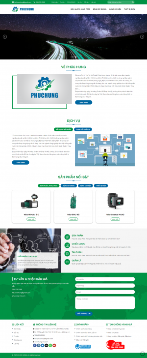 Web máy móc thiết bị máy bơm