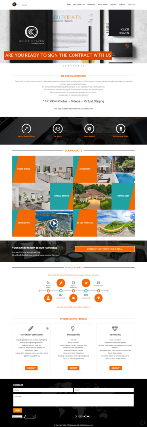 Web giới thiệu dịch vụ