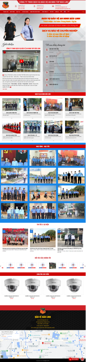 Web dịch vụ về bảo vệ an ninh