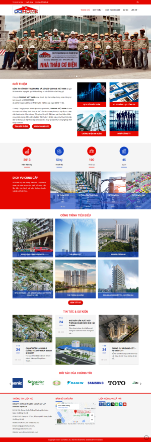 Web dịch vụ xây lắp cơ điện