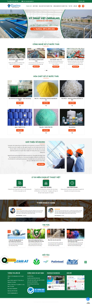 Web dịch vụ về xử lý môi trường