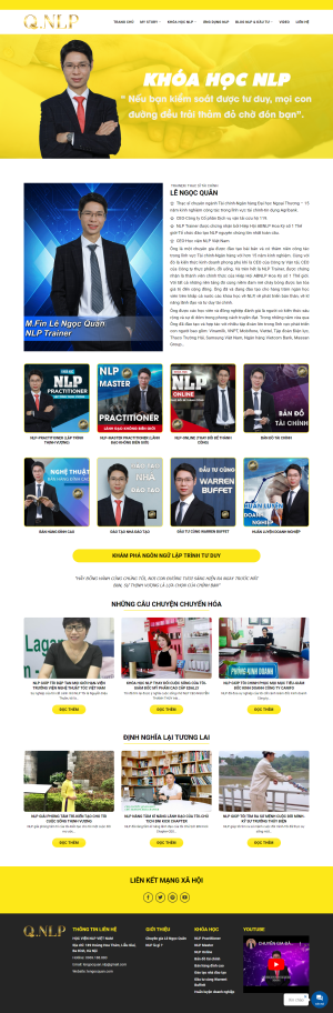 Web về khóa học NLP