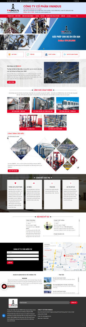 Web dịch vụ hệ thống cơ điện