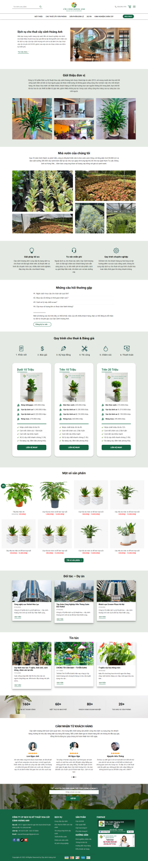 Web Dịch vụ cho thuê cây cảnh Hoàng Anh