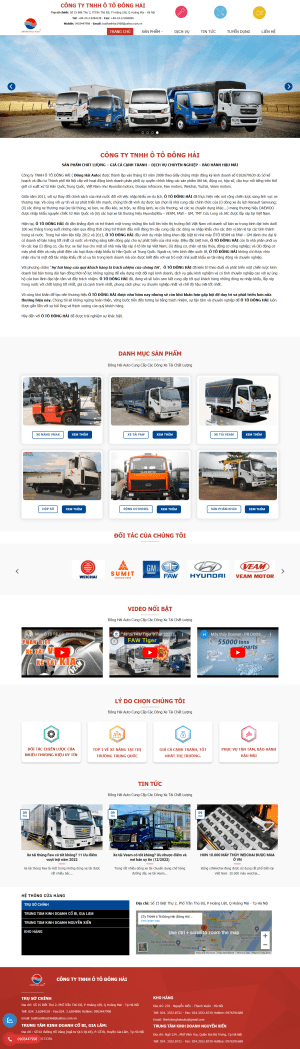 Web Ô tô Đông Hải Auto