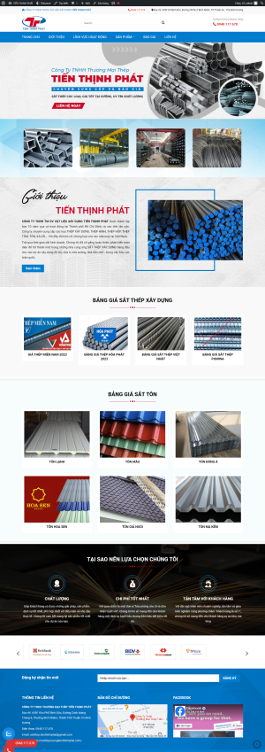 Web sắt thép xây dựng Thịnh Tiến Phát