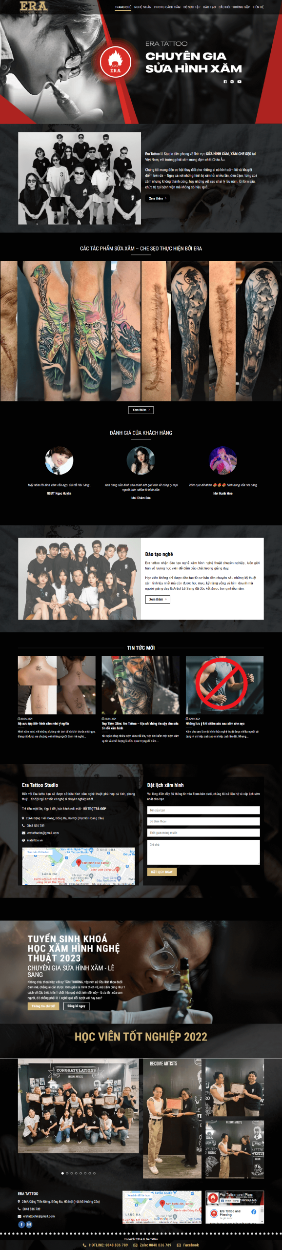 Web về Xăm hình nghệ thuật