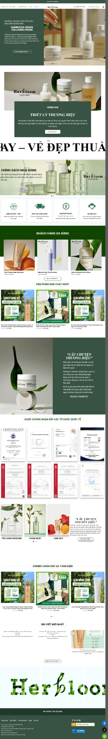 Web về Mỹ phẩm 2