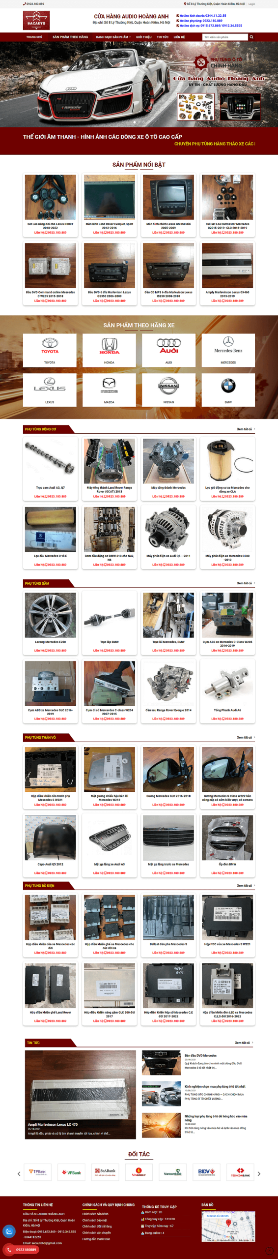 Web về Phụ tùng ô tô 01