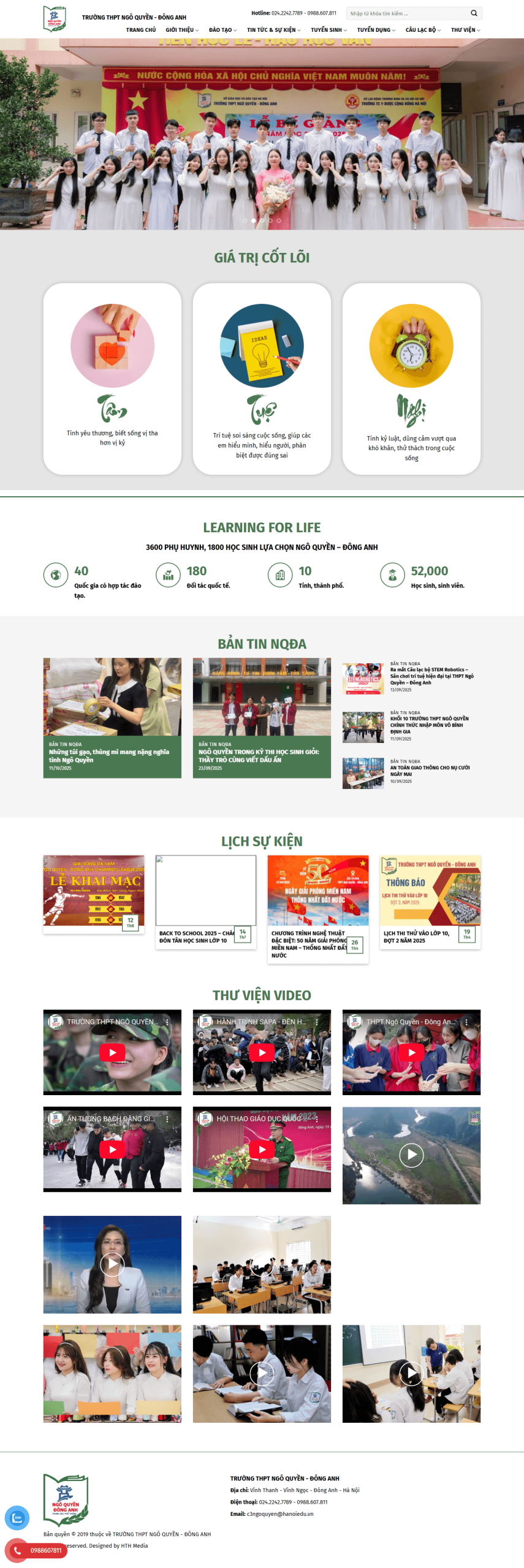 Web về Trường học 01