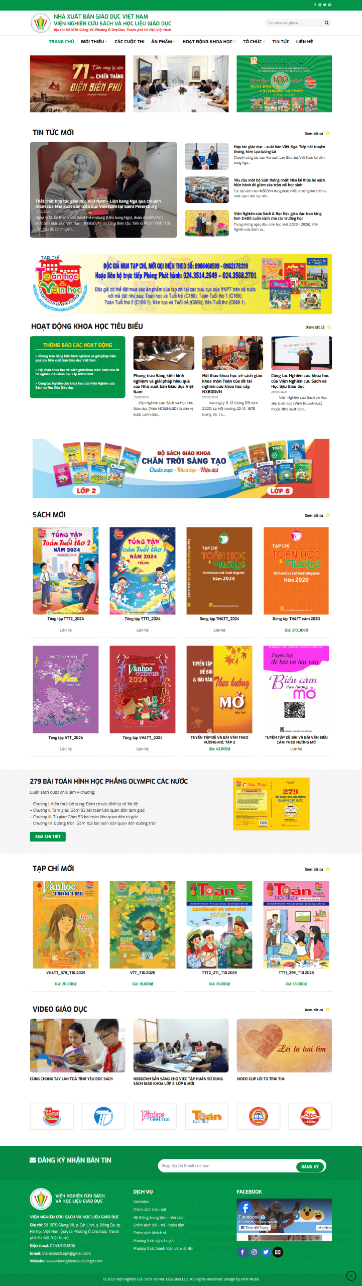Web về Viện nghiên cứu...