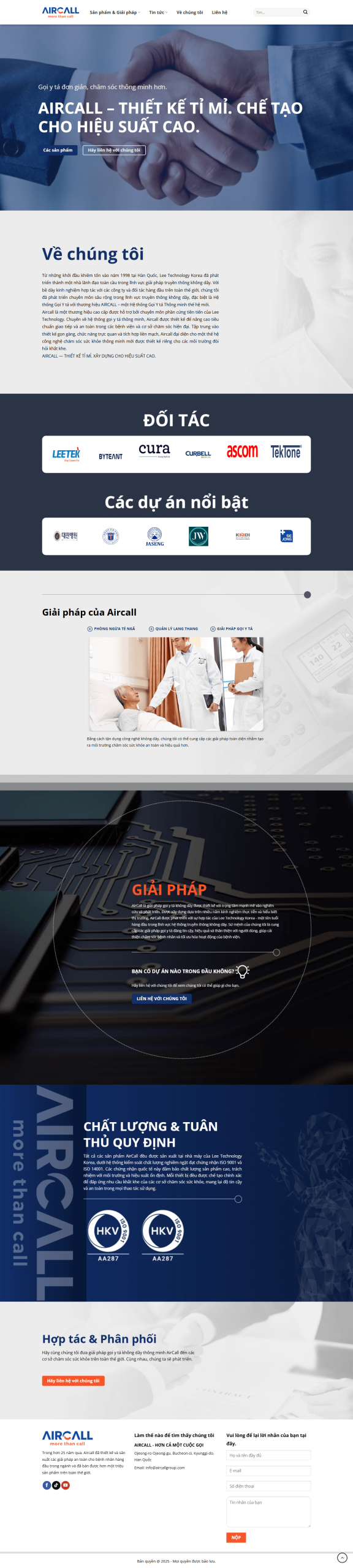 Web về Hệ thống gọi y tá thông minh