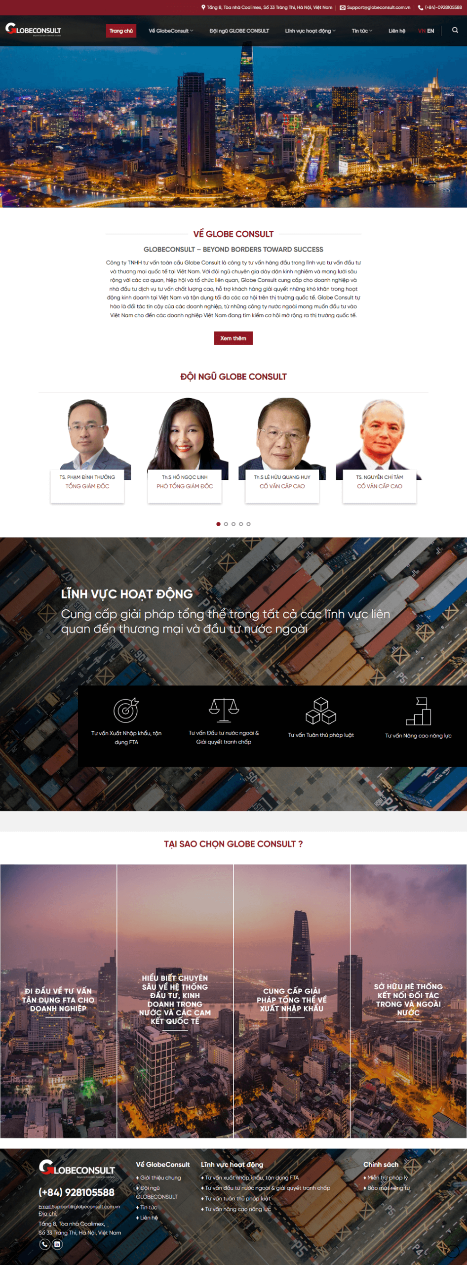 Web về Dịch vụ Tư vấn