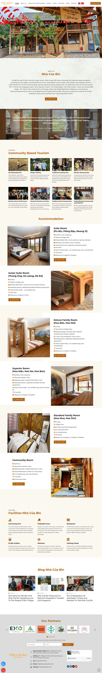 Web về Homestay - Du lịch
