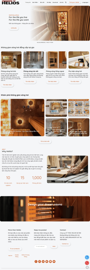 Web về SX phòng xông hơi