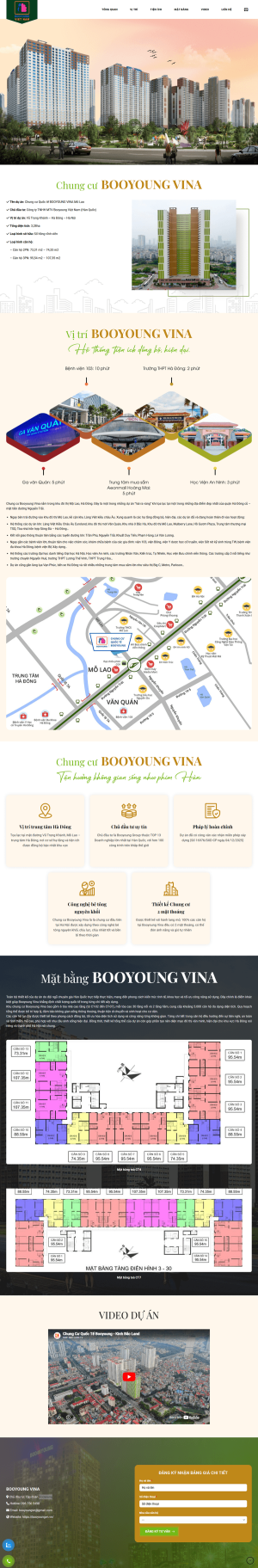 Landing Page BĐS - BooyoungVina