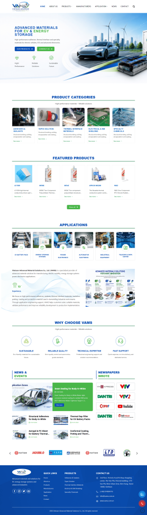 Web về phân phối vật liệu